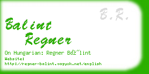 balint regner business card